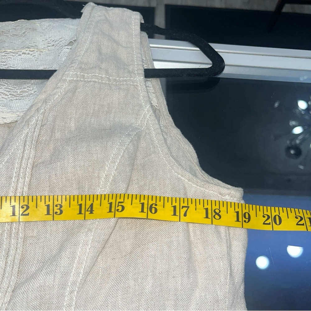 Coldwater Creek Light Tan Buttoned Tank Top - Picture 8 of 9